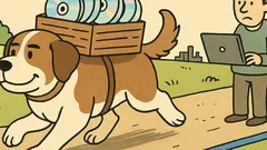 Dowcip: Bernardyn kontra Fast Ethernet na 8 km